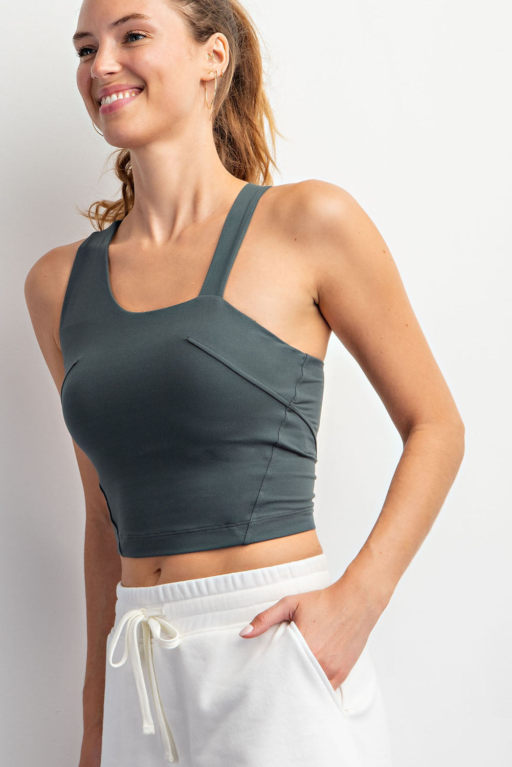 Butter soft yoga sleeveless strap set